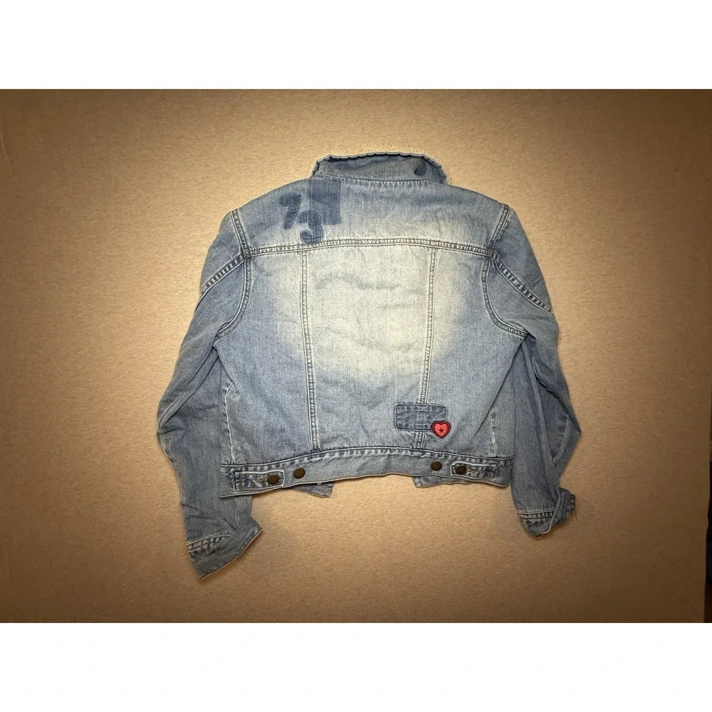 Billabong Kids Jean Jacket With Fluffy Collar Kid Size 10